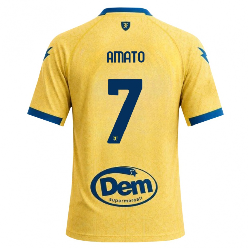 ילדים כדורגל Leonardo Amato #7 חאקי שחור כחול ג'רזי ביתית 2026/27