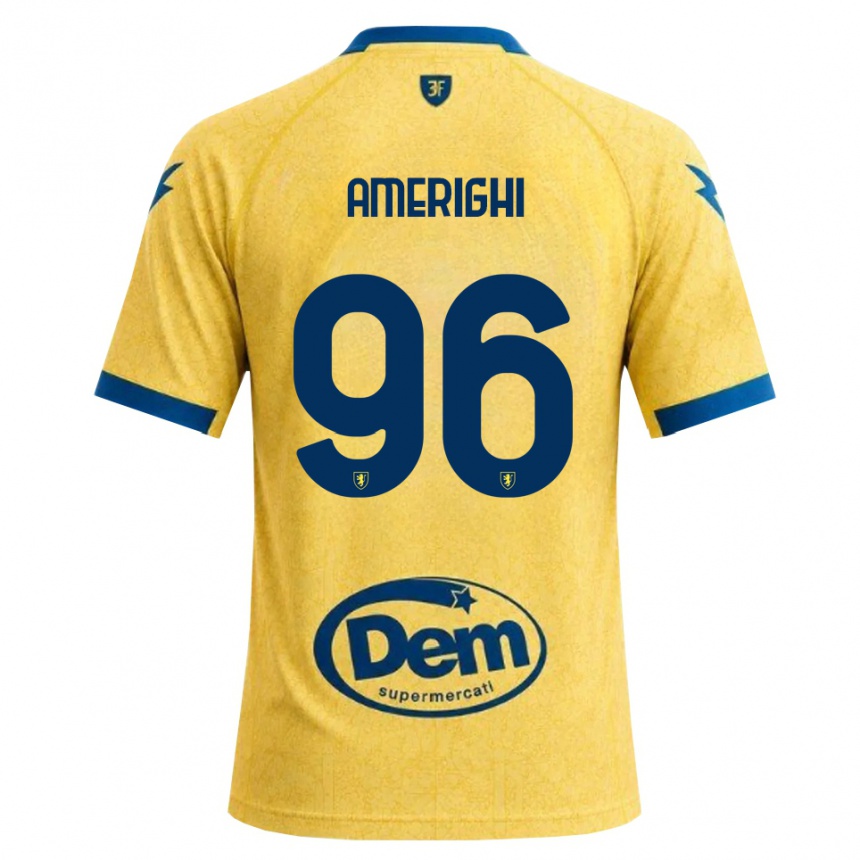 ילדים כדורגל Igor Amerighi #96 חאקי שחור כחול ג'רזי ביתית 2026/27