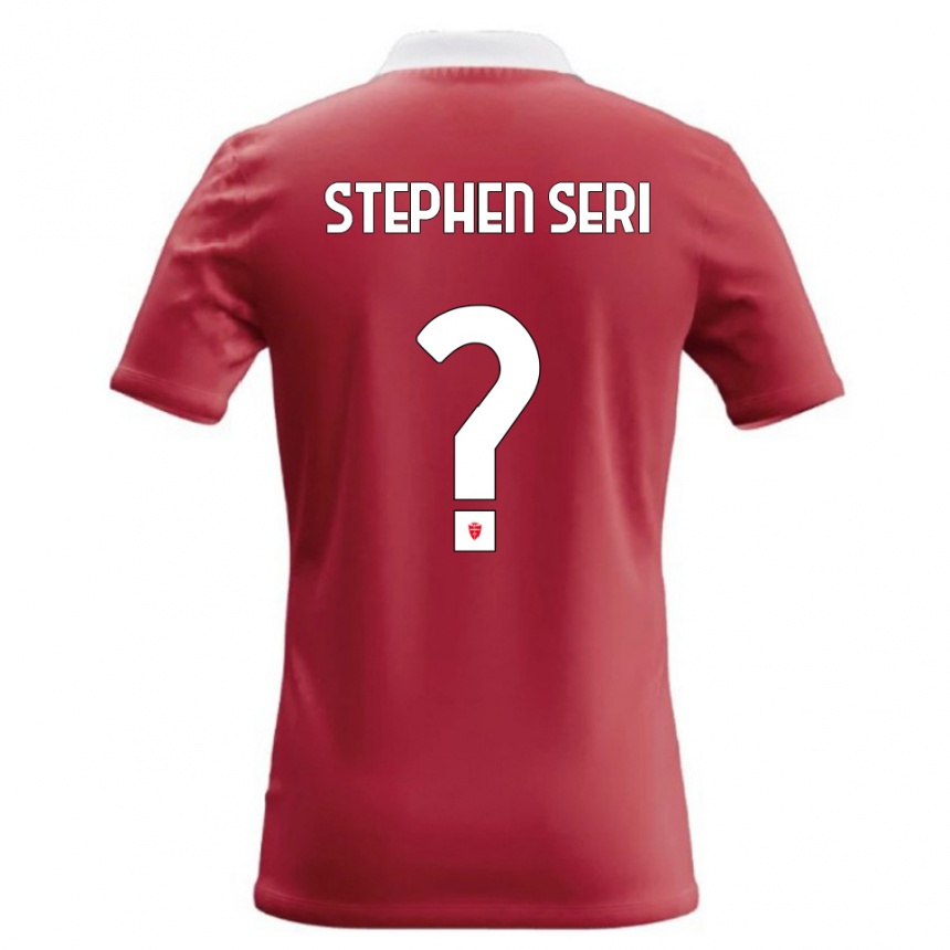 ילדים כדורגל Ange Stephen Seri #0 אדום לבן ג'רזי ביתית 2026/27