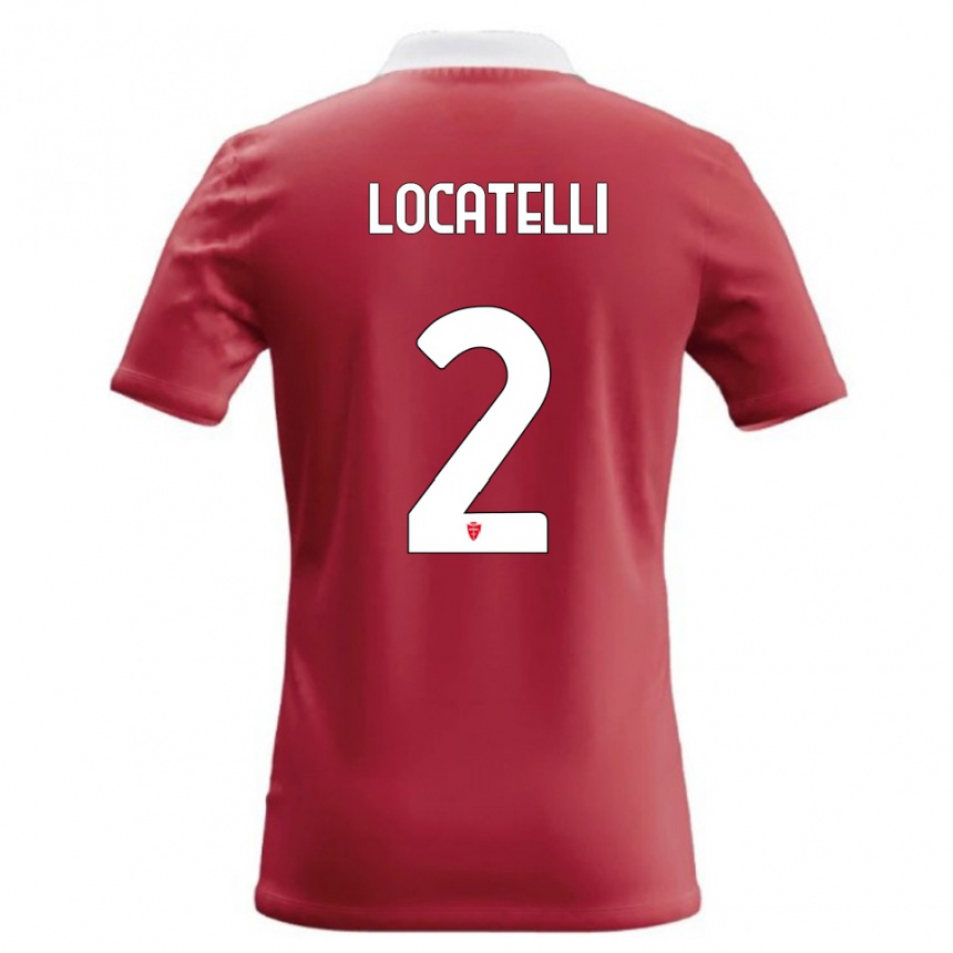ילדים כדורגל Gabriel Locatelli #2 אדום לבן ג'רזי ביתית 2026/27