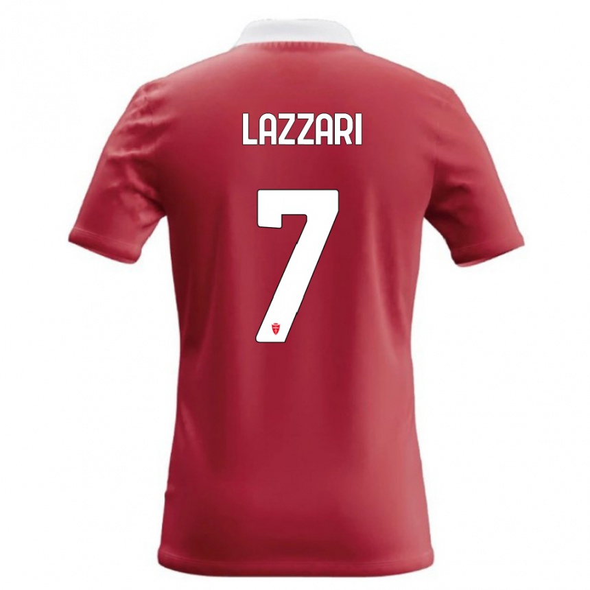 ילדים כדורגל Matteo Lazzari #7 אדום לבן ג'רזי ביתית 2026/27