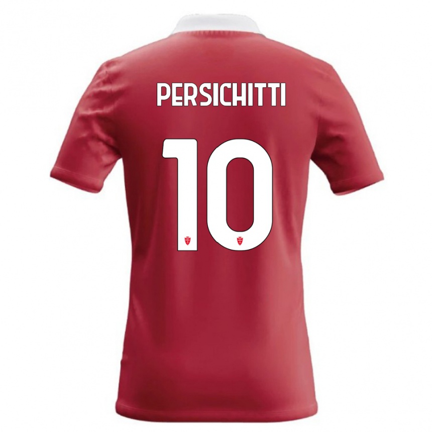 ילדים כדורגל Matteo Persichitti #10 אדום לבן ג'רזי ביתית 2026/27
