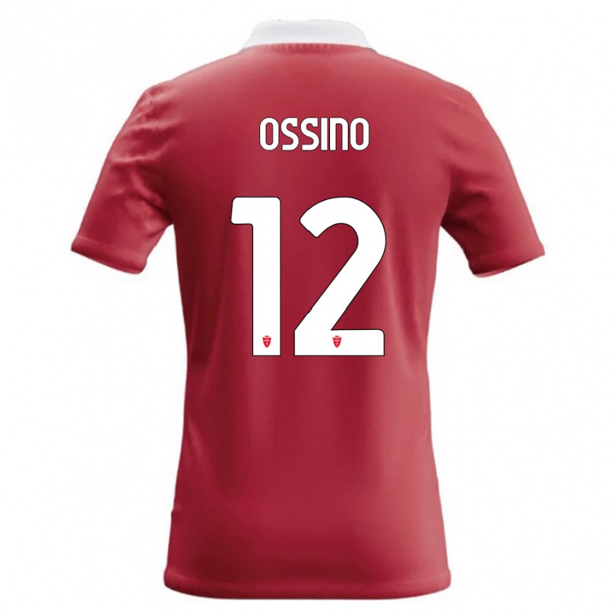 ילדים כדורגל Daniel Ossino #12 אדום לבן ג'רזי ביתית 2026/27 ילדים כדורגל Daniel Ossino #12 אדום לבן ג'רזי ביתית 2026/27