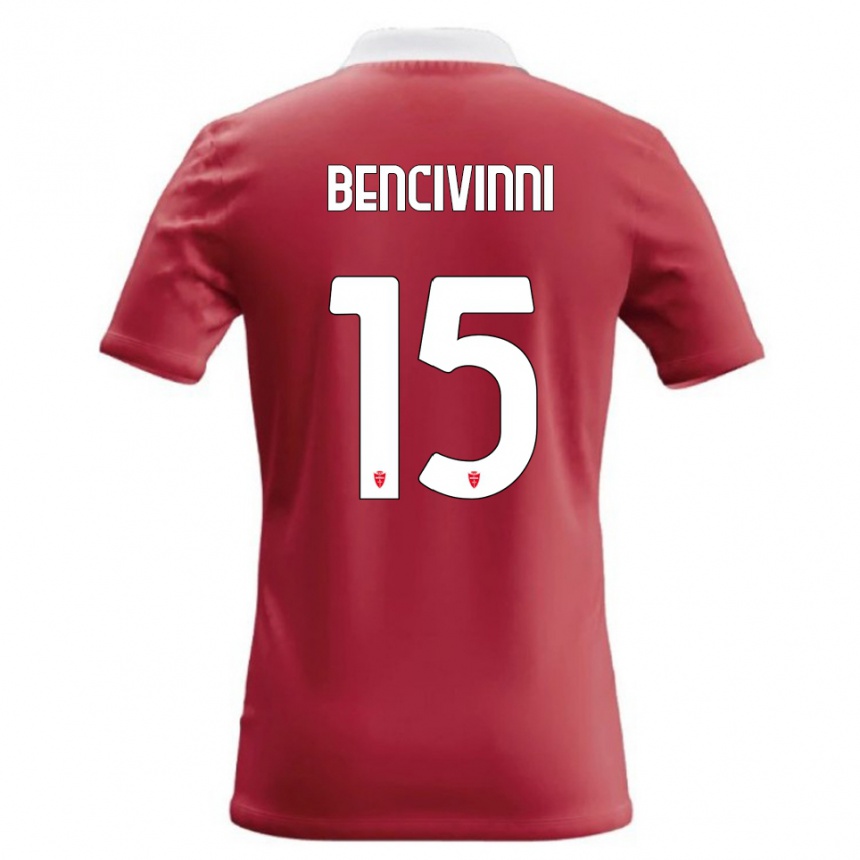 ילדים כדורגל Boris Bencivinni #15 אדום לבן ג'רזי ביתית 2026/27