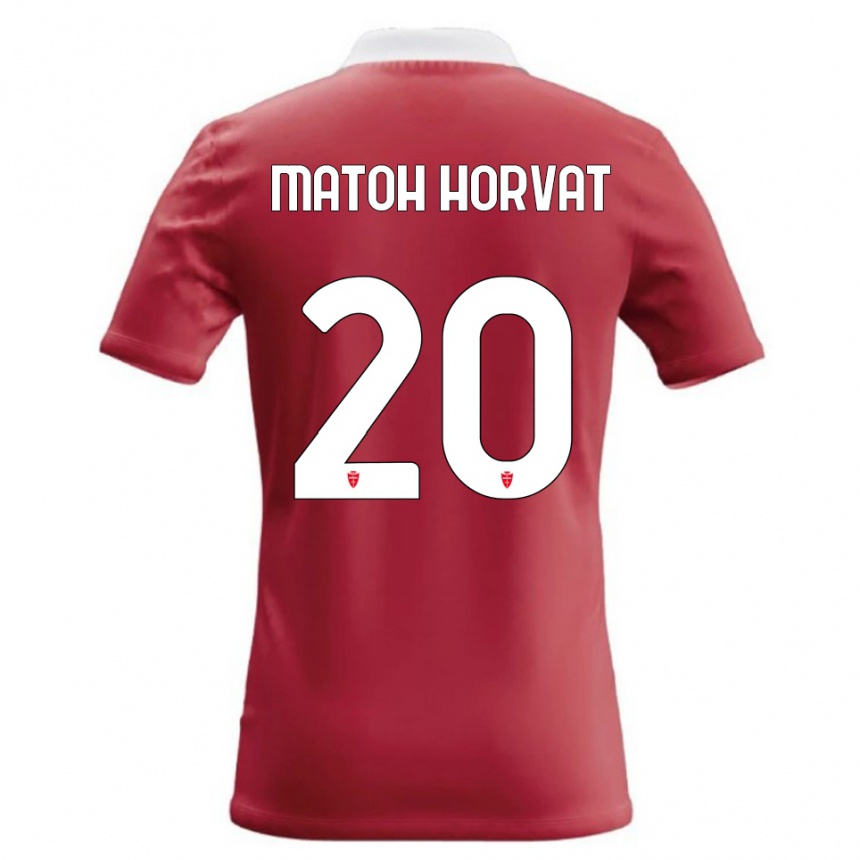 ילדים כדורגל Liam Matoh Horvat #20 אדום לבן ג'רזי ביתית 2026/27