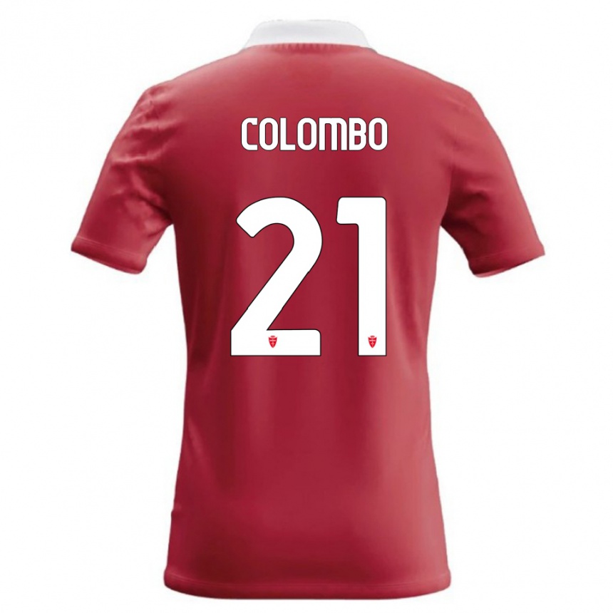 ילדים כדורגל Leonardo Colombo #21 אדום לבן ג'רזי ביתית 2026/27
