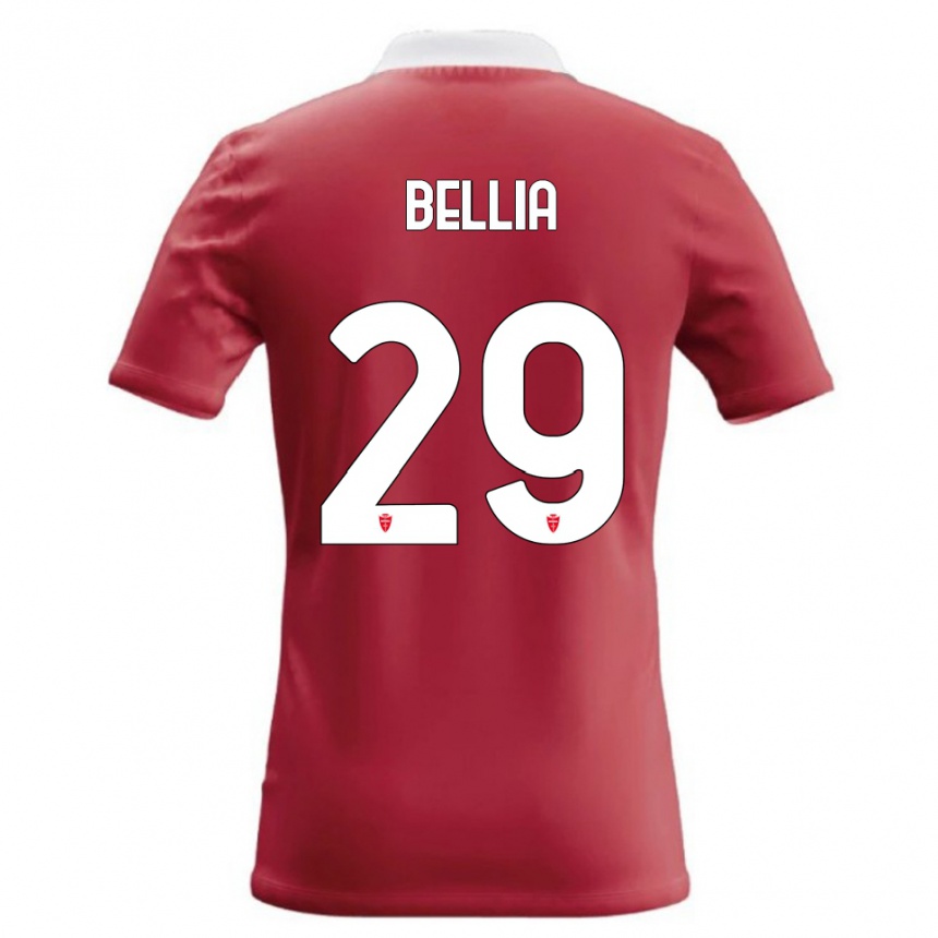 ילדים כדורגל Edoardo Bellia #29 אדום לבן ג'רזי ביתית 2026/27 ילדים כדורגל Edoardo Bellia #29 אדום לבן ג'רזי ביתית 2026/27