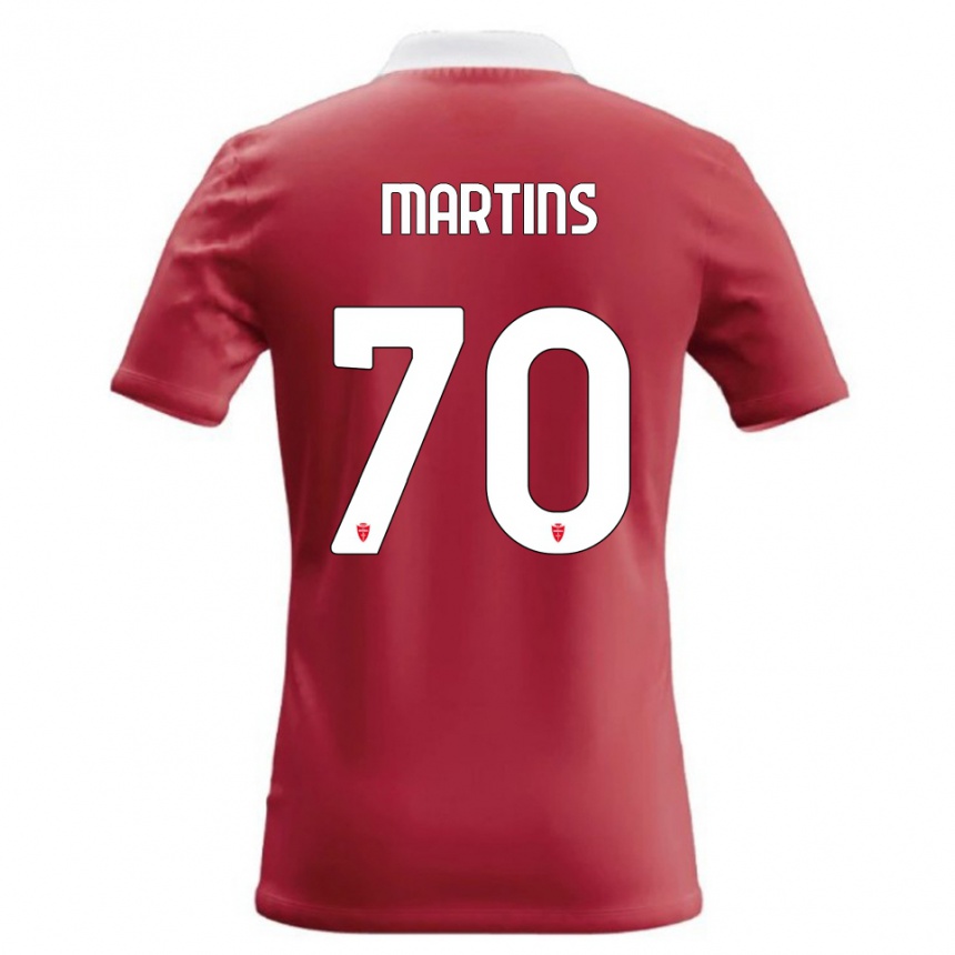 ילדים כדורגל Kevin Martins #70 אדום לבן ג'רזי ביתית 2026/27 ילדים כדורגל Kevin Martins #70 אדום לבן ג'רזי ביתית 2026/27