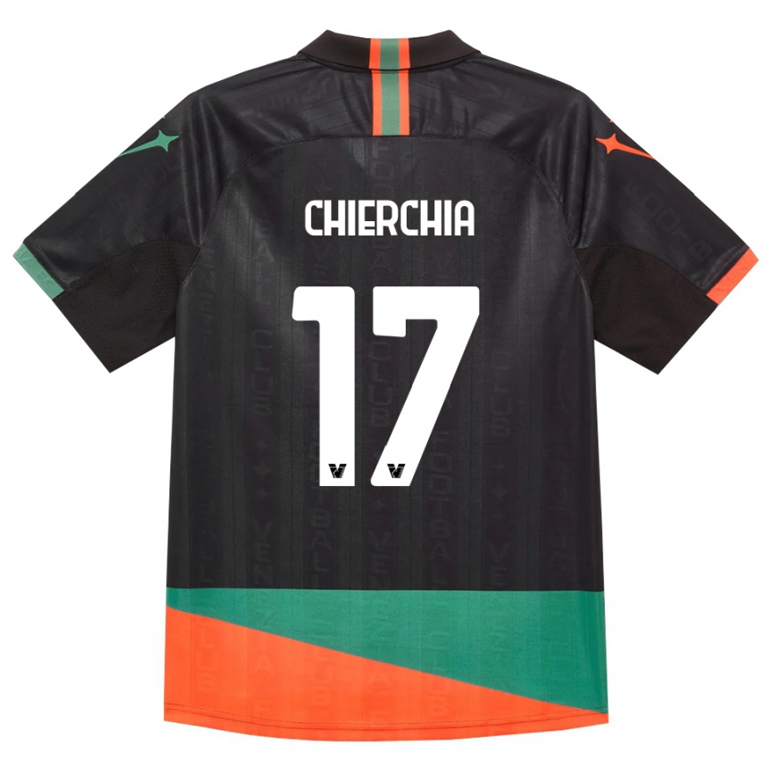 ילדים כדורגל Chiara Chierchia #17 שחור כתום ירוק ג'רזי ביתית 2026/27