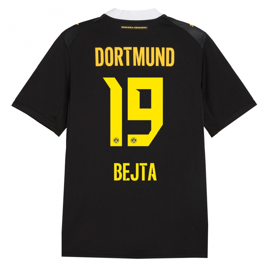 ילדים כדורגל Adriano Bejta #19 שחור אדום צהוב הרחק ג'רזי 2026/27