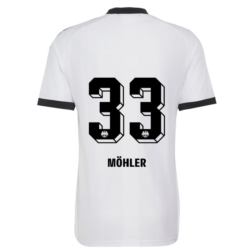 ילדים כדורגל Emil Möhler #33 שחור לבן הרחק ג'רזי 2026/27