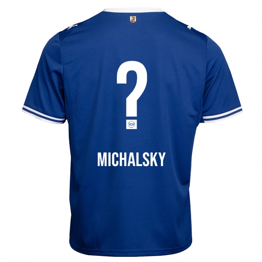 ילדים כדורגל Hanna Michalsky #0 כחול מלכותי לבן הרחק ג'רזי 2026/27