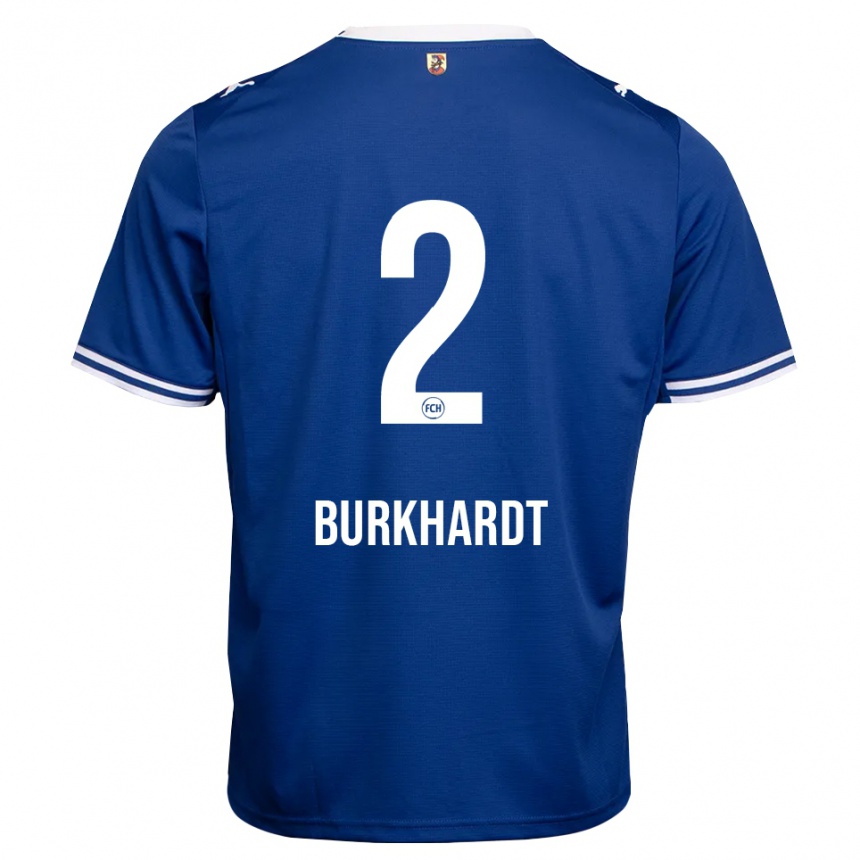 ילדים כדורגל Hannes Burkhardt #2 כחול מלכותי לבן הרחק ג'רזי 2026/27
