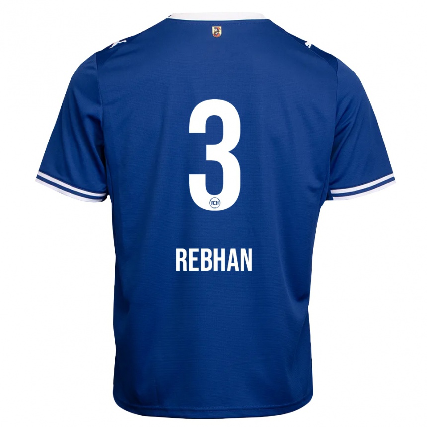 ילדים כדורגל Emma Rebhan #3 כחול מלכותי לבן הרחק ג'רזי 2026/27