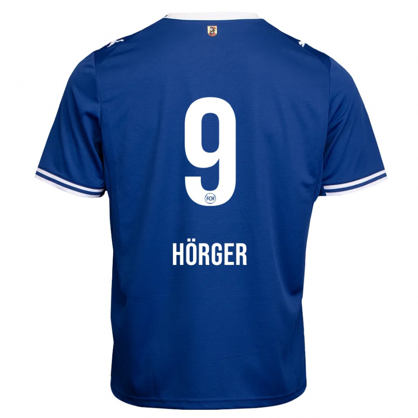 ילדים כדורגל Verena Hörger #9 כחול מלכותי לבן הרחק ג'רזי 2026/27