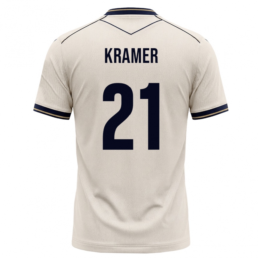 ילדים כדורגל Emil Kramer #21 לבן מבריק כחול דיו הרחק ג'רזי 2026/27