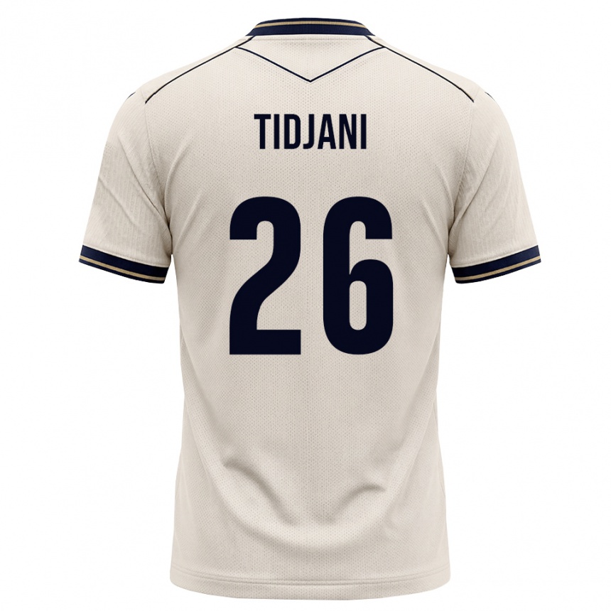 ילדים כדורגל Nouh Tidjani #26 לבן מבריק כחול דיו הרחק ג'רזי 2026/27