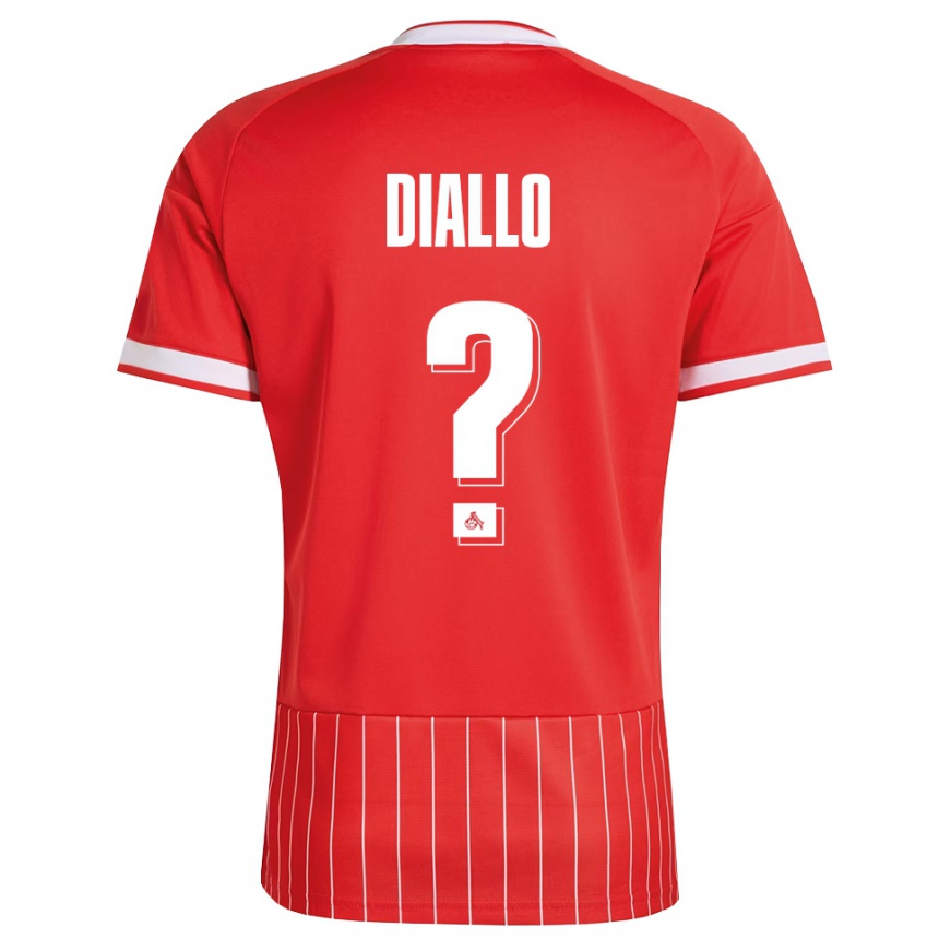 ילדים כדורגל Ismaila Diallo #0 ירוק אדום לבן הרחק ג'רזי 2026/27