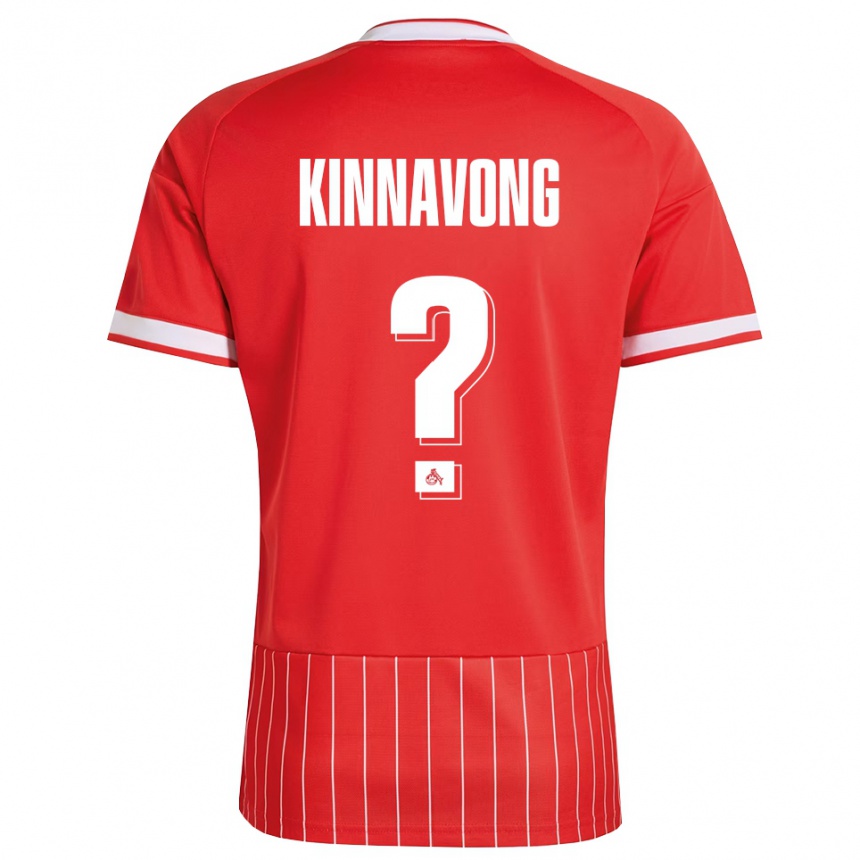 ילדים כדורגל Jordan Kinnavong #0 ירוק אדום לבן הרחק ג'רזי 2026/27