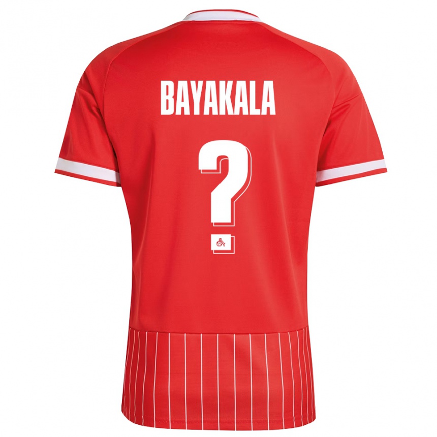 ילדים כדורגל Aaron Bayakala #0 ירוק אדום לבן הרחק ג'רזי 2026/27