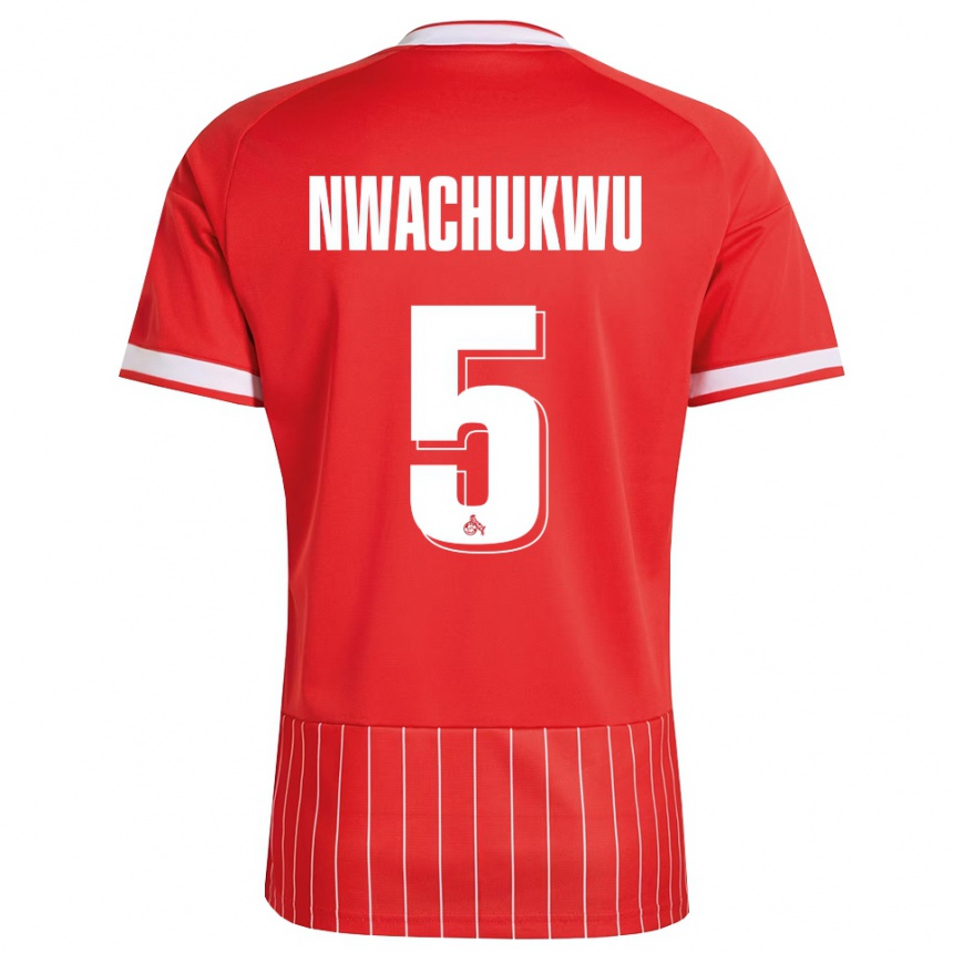ילדים כדורגל Ben Nwachukwu #5 ירוק אדום לבן הרחק ג'רזי 2026/27