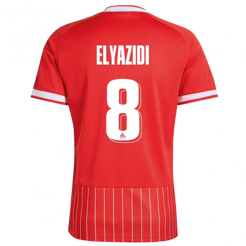 ילדים כדורגל Ilias Elyazidi #8 ירוק אדום לבן הרחק ג'רזי 2026/27