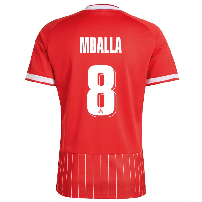ילדים כדורגל Loiks Mballa #8 ירוק אדום לבן הרחק ג'רזי 2026/27