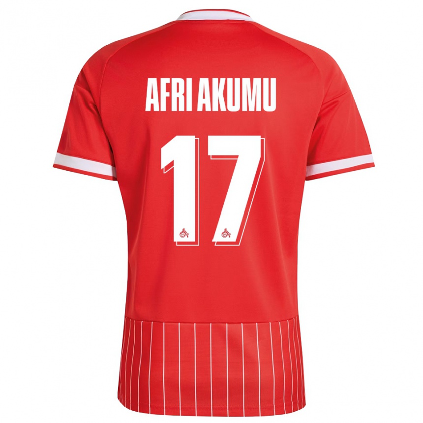 ילדים כדורגל Maik Afri Akumu #17 ירוק אדום לבן הרחק ג'רזי 2026/27