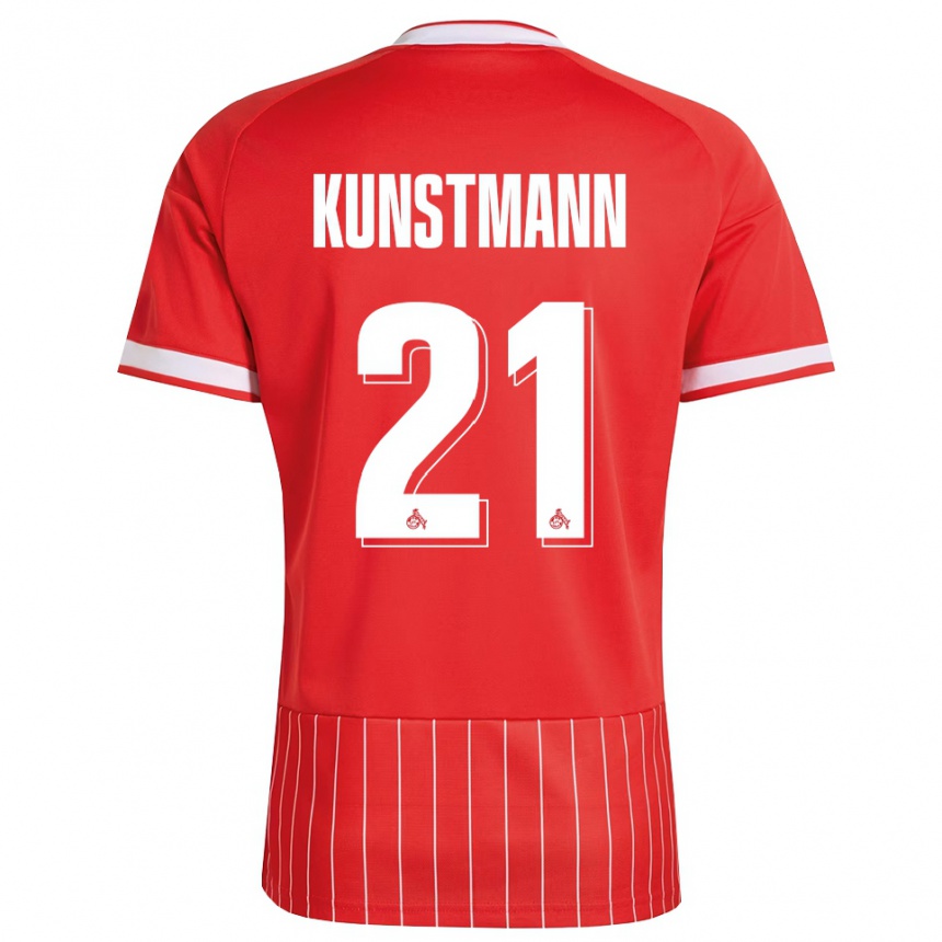 ילדים כדורגל Jonas Kunstmann #21 ירוק אדום לבן הרחק ג'רזי 2026/27
