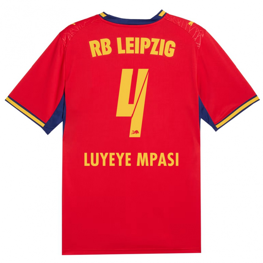 ילדים כדורגל Seal Luyeye Mpasi #4 כחול מלכותי צהוב אדום הרחק ג'רזי 2026/27 ילדים כדורגל Seal Luyeye Mpasi #4 כחול מלכותי צהוב אדום הרחק ג'רזי 2026/27