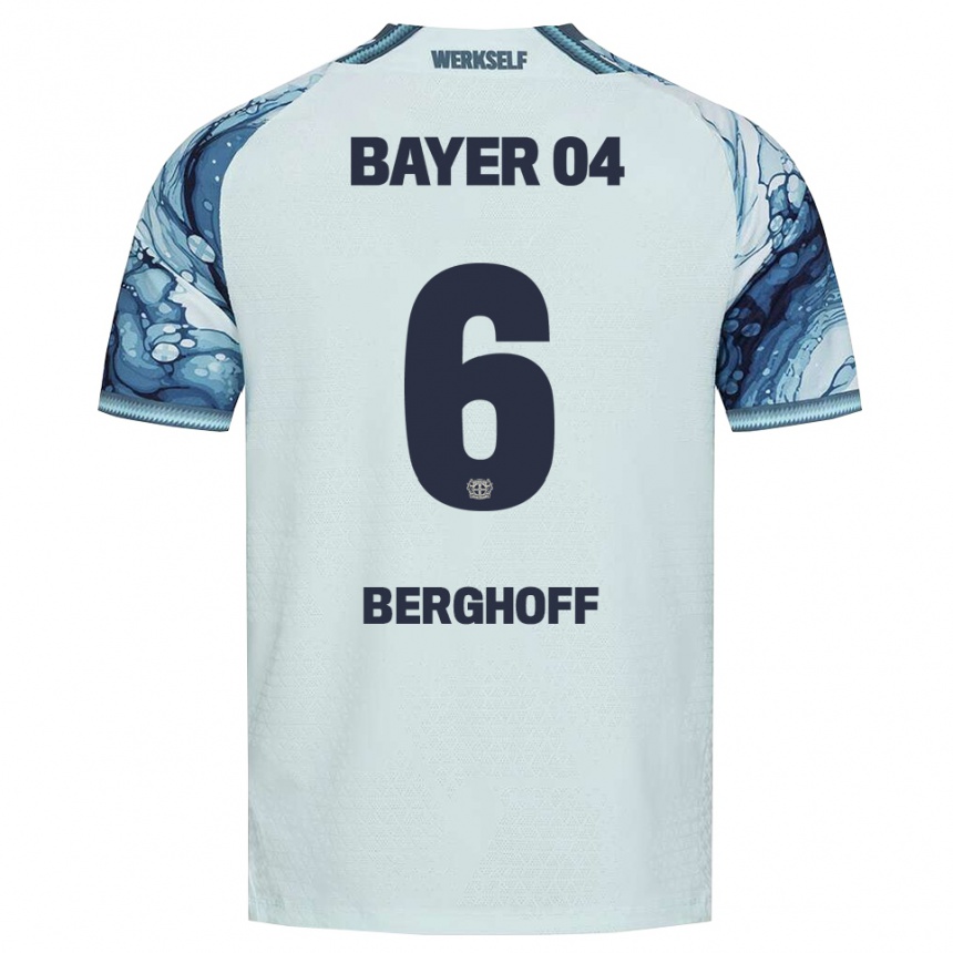 ילדים כדורגל Jonah Berghoff #6 שחור ירוק כהה הרחק ג'רזי 2026/27 ילדים כדורגל Jonah Berghoff #6 שחור ירוק כהה הרחק ג'רזי 2026/27