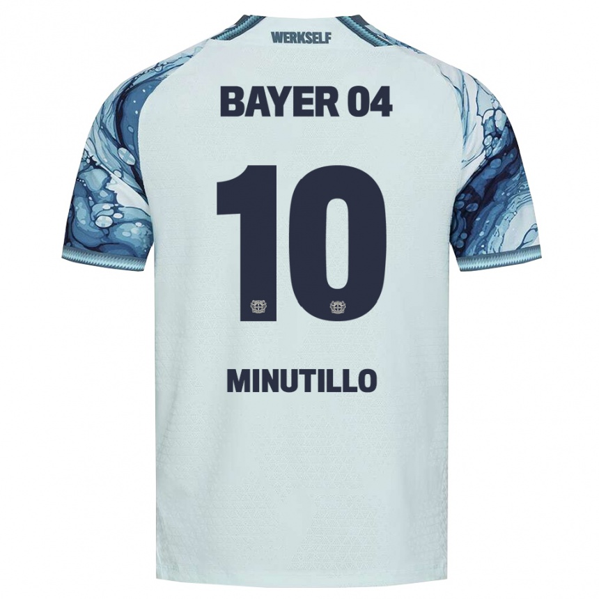 ילדים כדורגל Gabriel Minutillo #10 שחור ירוק כהה הרחק ג'רזי 2026/27