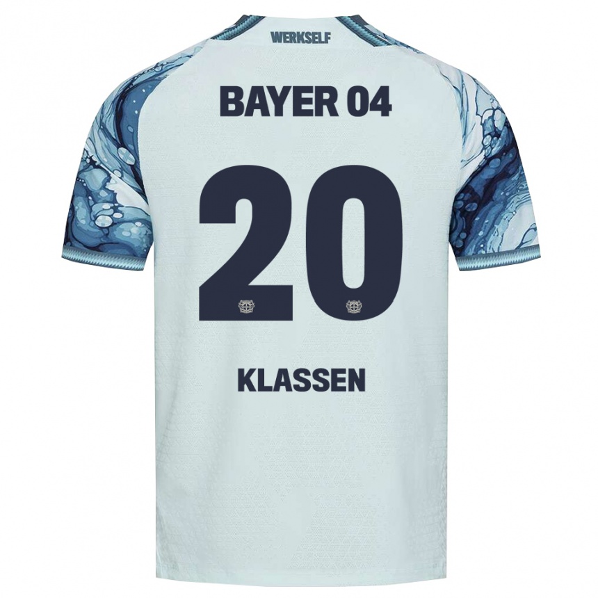 ילדים כדורגל Ole Klaßen #20 שחור ירוק כהה הרחק ג'רזי 2026/27