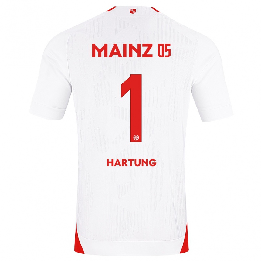 ילדים כדורגל Nick Hartung #1 לבן אדום צהוב הרחק ג'רזי 2026/27
