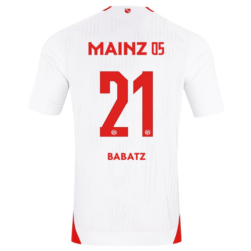ילדים כדורגל לואי מרלון באבץ #21 לבן אדום צהוב הרחק ג'רזי 2026/27