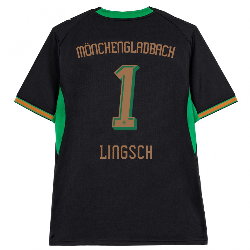 ילדים כדורגל Tina Lingsch #1 שחור כתום ירוק חום הרחק ג'רזי 2026/27