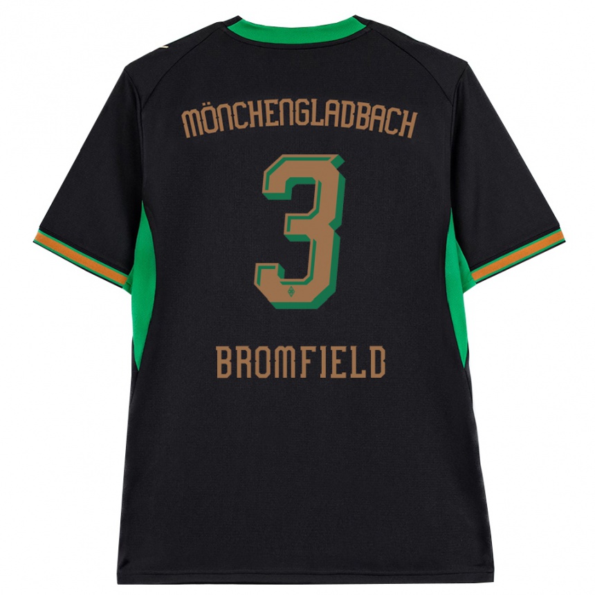 ילדים כדורגל Rio Bromfield #3 שחור כתום ירוק חום הרחק ג'רזי 2026/27