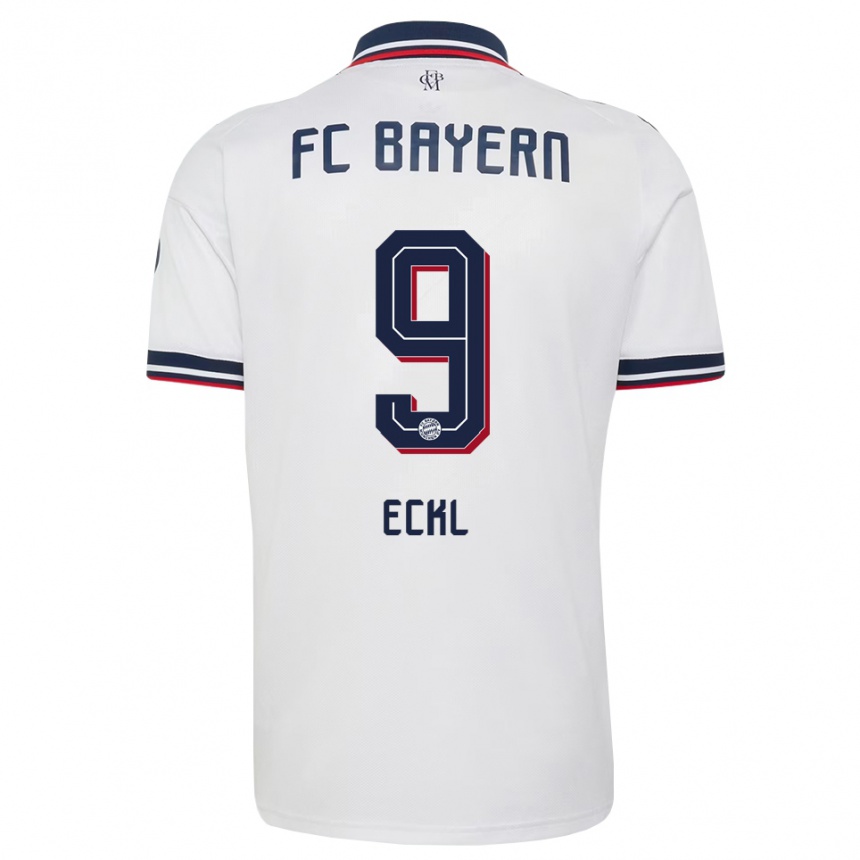 ילדים כדורגל Jason Eckl #9 אפור אדום לבן הרחק ג'רזי 2026/27