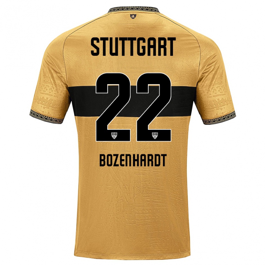 ילדים כדורגל Laura Bozenhardt #22 לבן שחור חום הרחק ג'רזי 2026/27