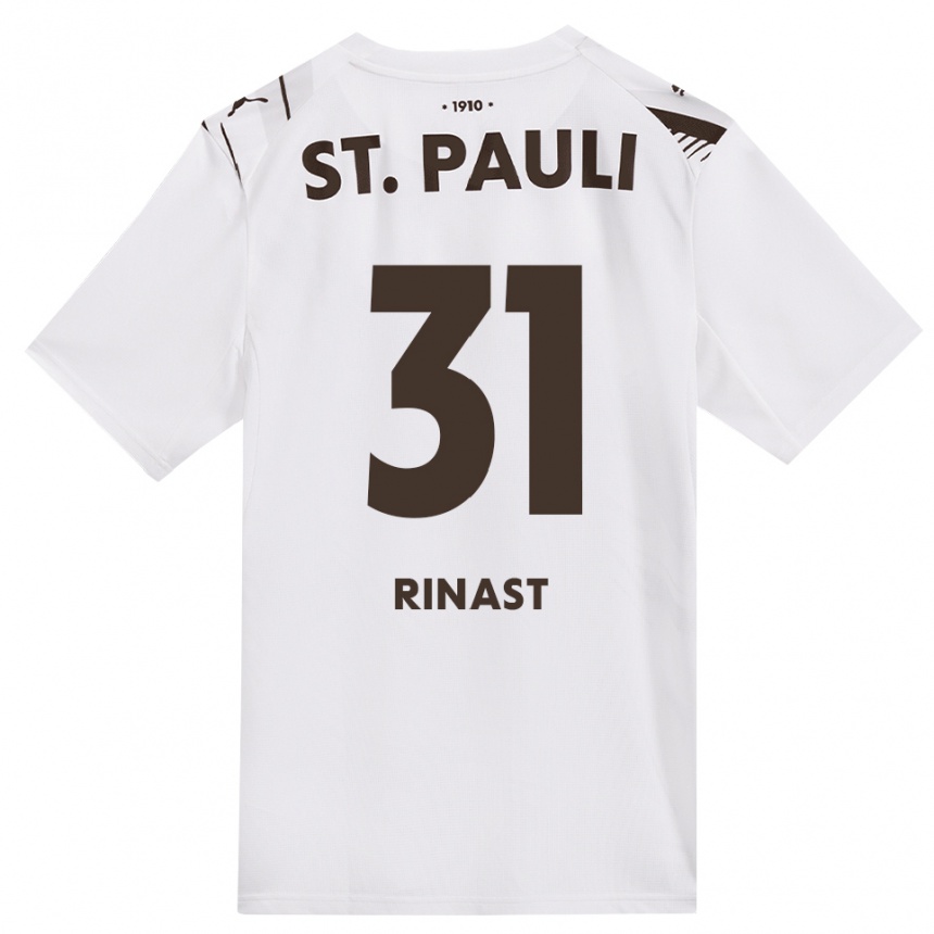 ילדים כדורגל Rachel Rinast #31 קפה לבן אדום הרחק ג'רזי 2026/27