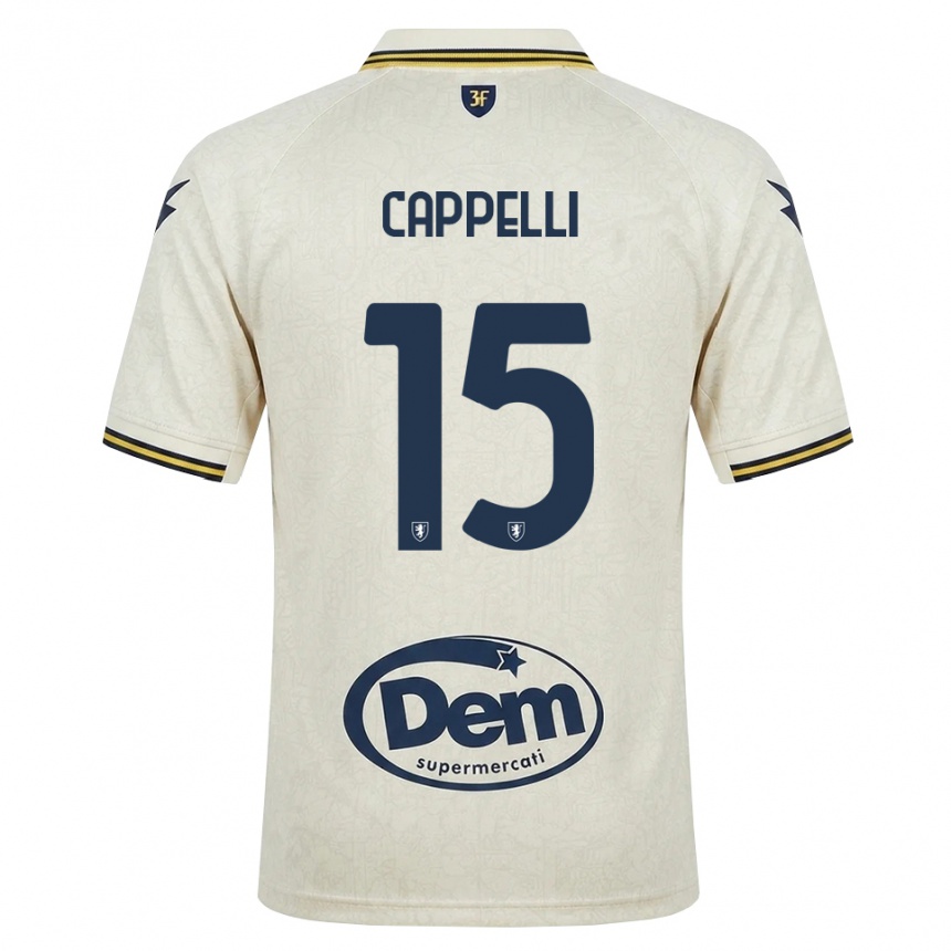 ילדים כדורגל Rocco Cappelli #15 תחרה ישנה צהוב שחור הרחק ג'רזי 2026/27