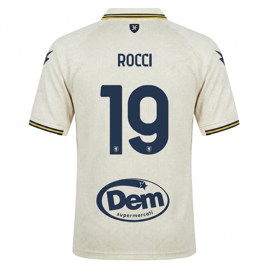ילדים כדורגל Valerio Rocci #19 תחרה ישנה צהוב שחור הרחק ג'רזי 2026/27