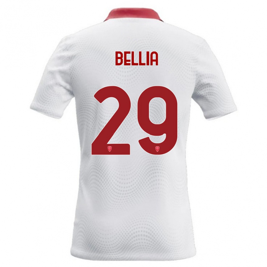 ילדים כדורגל Edoardo Bellia #29 לבן אדום הרחק ג'רזי 2026/27 ילדים כדורגל Edoardo Bellia #29 לבן אדום הרחק ג'רזי 2026/27