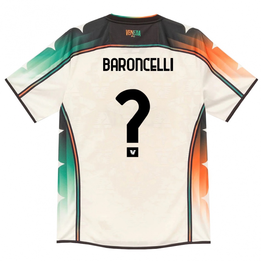 ילדים כדורגל Andrea Baroncelli #0 תחרה ישנה כתום ירוק הרחק ג'רזי 2026/27