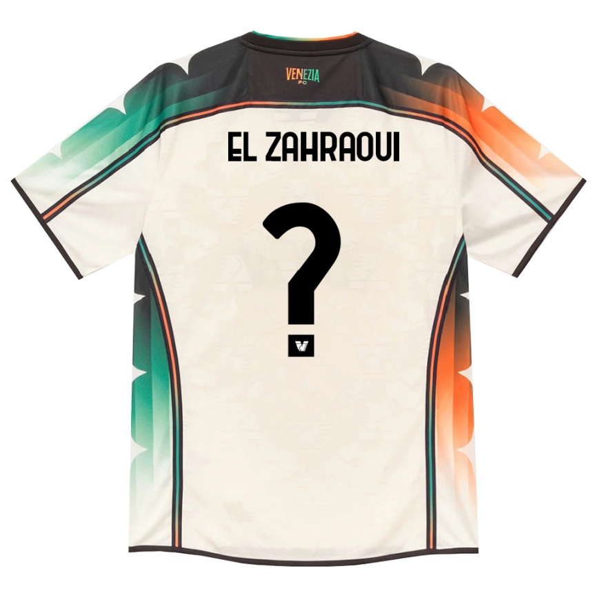 ילדים כדורגל Youssef El Zahraoui #0 תחרה ישנה כתום ירוק הרחק ג'רזי 2026/27
