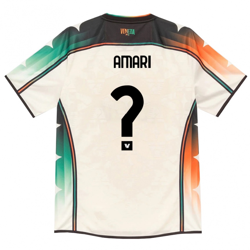 ילדים כדורגל Semir Amari #0 תחרה ישנה כתום ירוק הרחק ג'רזי 2026/27