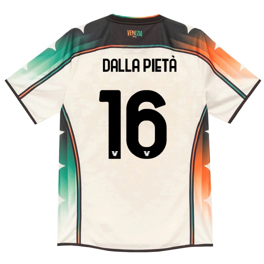 ילדים כדורגל Leonardo Dalla Pietà #16 תחרה ישנה כתום ירוק הרחק ג'רזי 2026/27