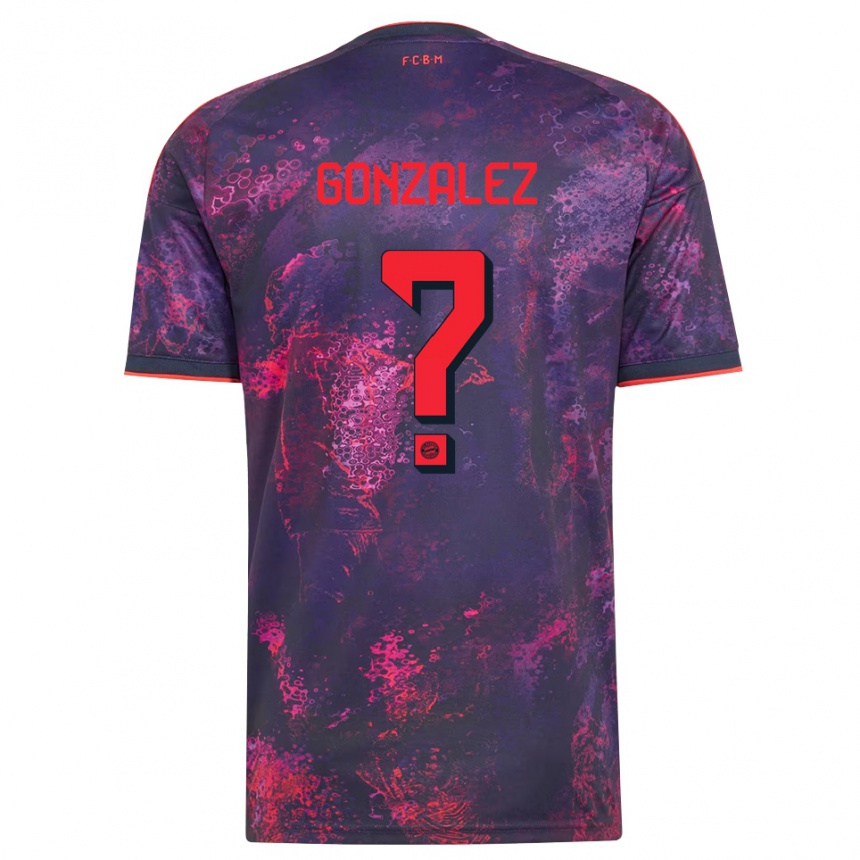 ילדים כדורגל Gabriel Gonzalez #0 סגול אדום ג'רזי קיט שלישי 2026/27