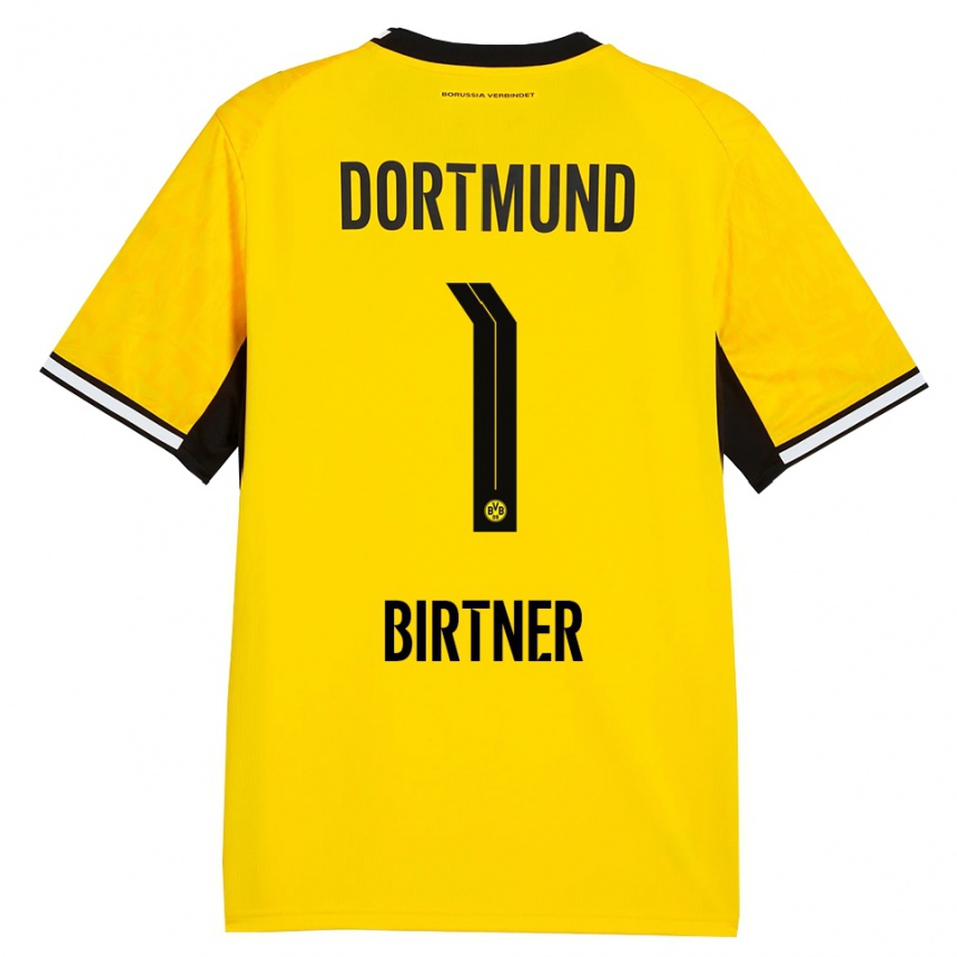 גברים כדורגל Bennet Birtner #1 צהוב שחור לבן ג'רזי ביתית 2026/27