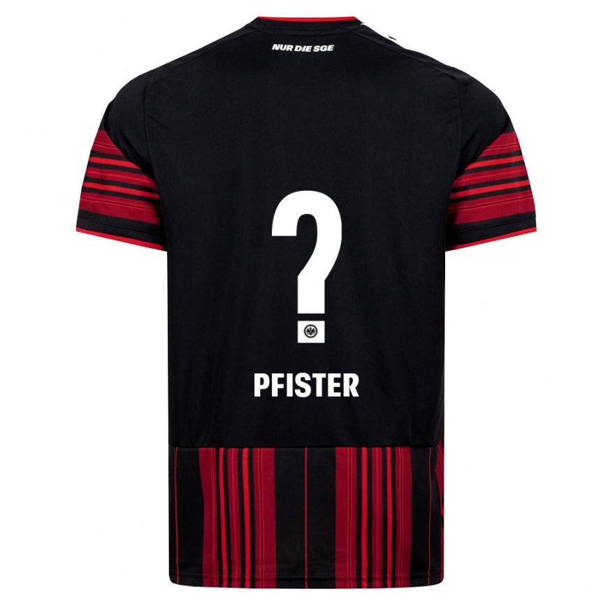 גברים כדורגל Niels Pfister #0 שחור אדום לבן ג'רזי ביתית 2026/27